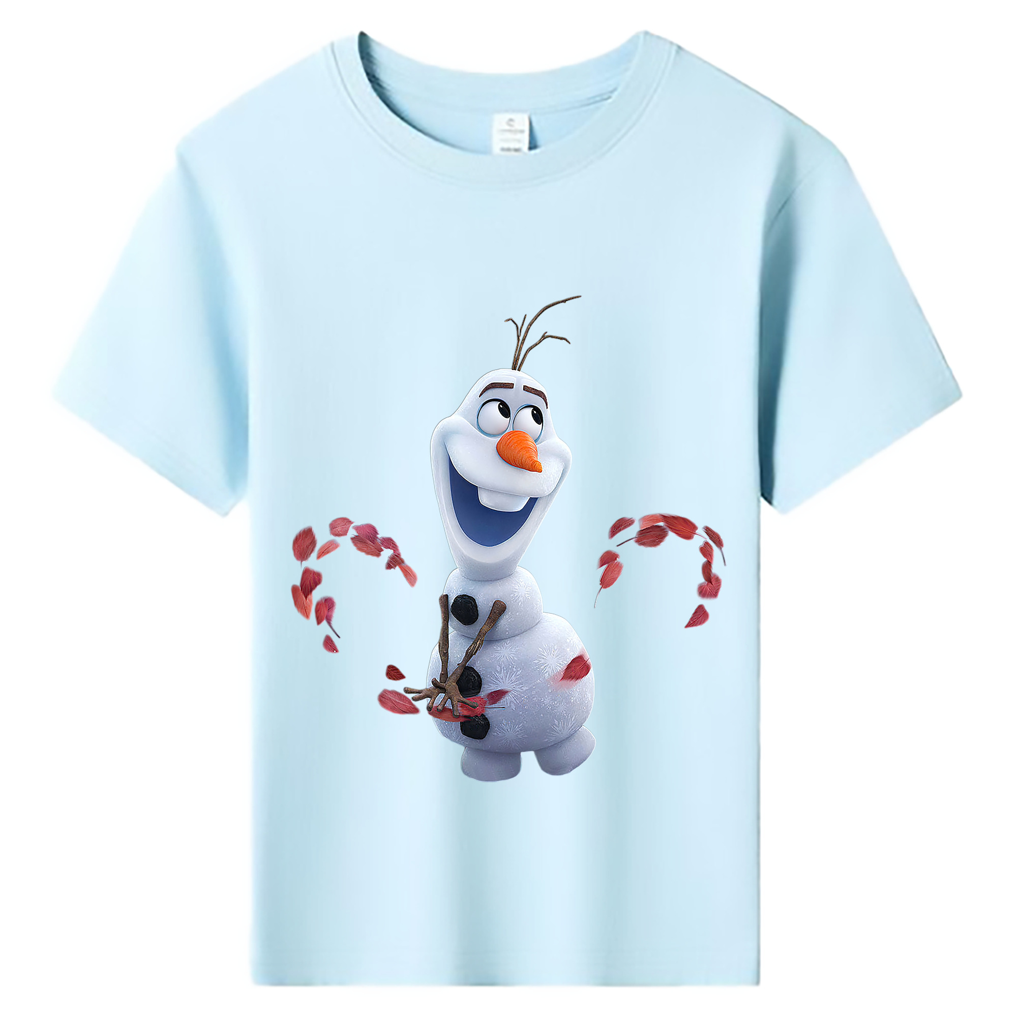 （画像用） アナと雪の女王 アンナ エルサ Frozen Anna Elsa 綿100％キッズTシャツ（フロントプリント）
